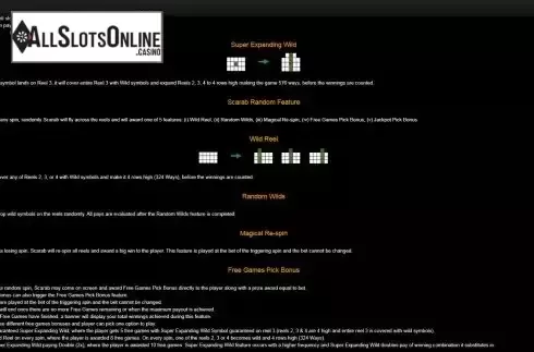 Features screen
