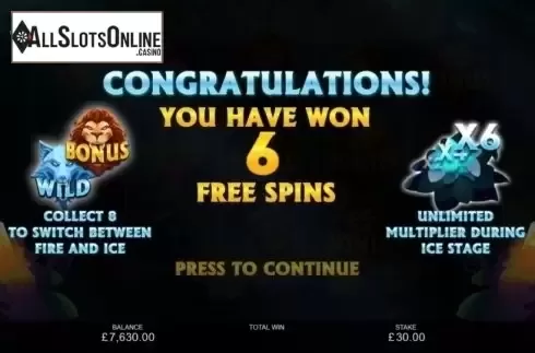 Free Spins 1. Elemental Beasts from Inspired Gaming