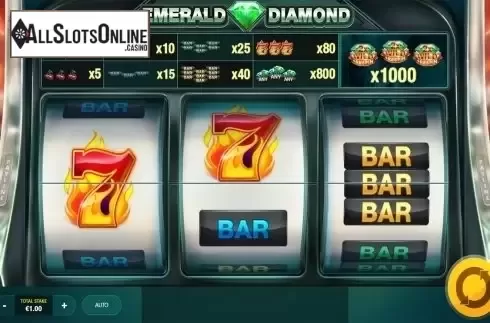 Reels screen. Emerald Diamond from Red Tiger