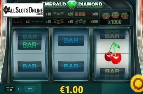 Respin screen. Emerald Diamond from Red Tiger