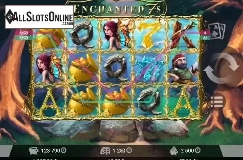 Screen5. Enchanted 7s from MrSlotty