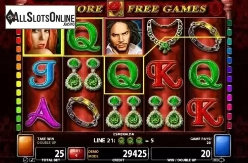 Wild Win screen. Esmeralda (Playtech) from Playtech