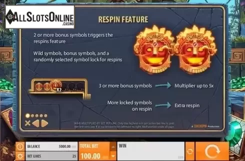 Paytable 1. Firestorm from Quickspin