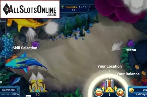 Reel Screen. Fishing War from Spadegaming