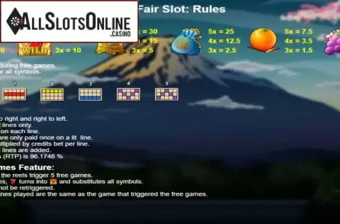 Info. Five Fruits from FunFair
