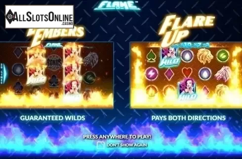 Intro Game screen. Flame from NextGen