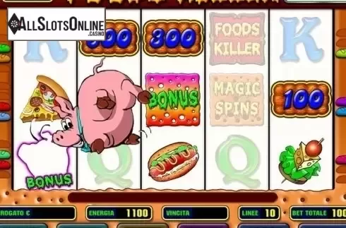 Reel Screen. Foods Killer from Octavian Gaming