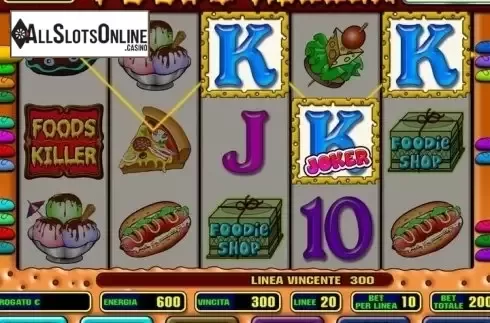 Reel Screen. Foods Killer from Octavian Gaming