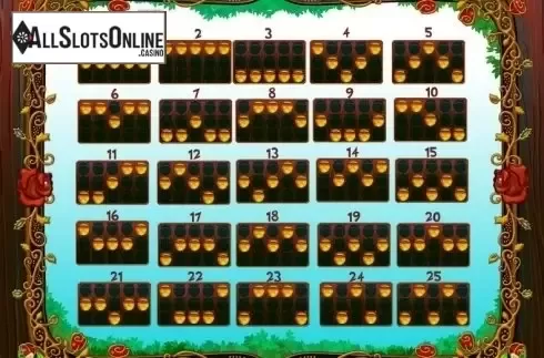 Paytable 4. Forest Fairies (MultiSlot) from MultiSlot