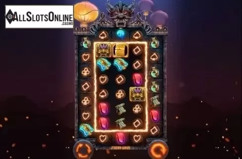 Reel 7,8,8,8,7 screen. Fortune Lucky from Live 5
