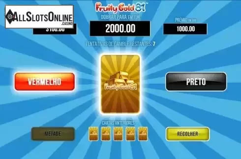 Gamble risk game screen