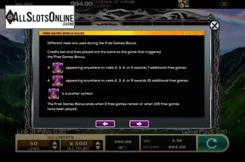 Features 3. Goddess of Valhalla from High 5 Games