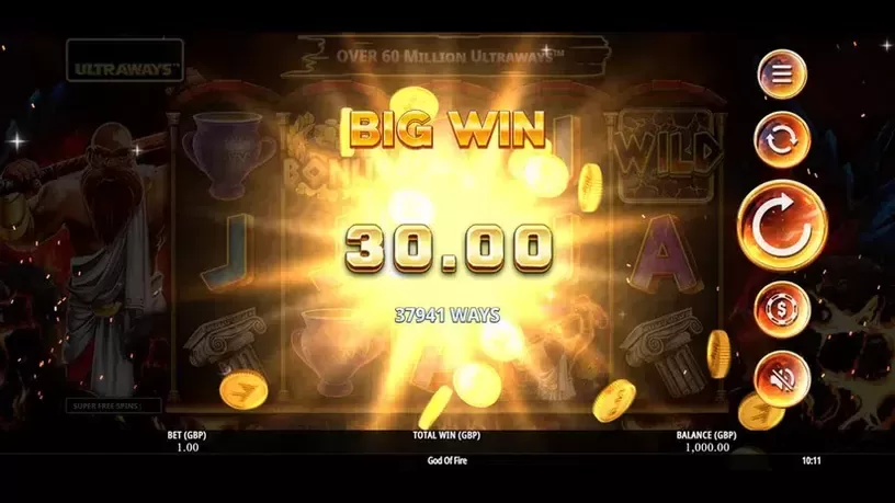 God of Fire slot screenshot 7