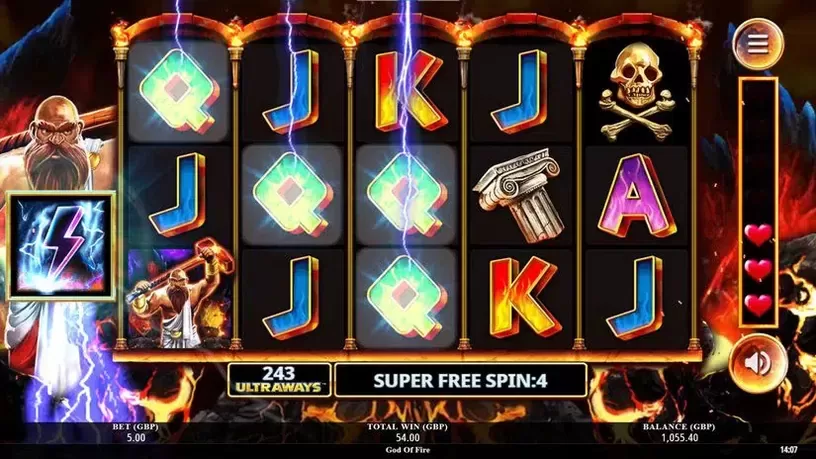 God of Fire slot screenshot 4