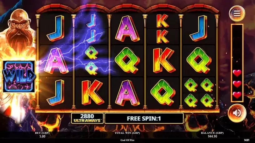 God of Fire slot screenshot 5