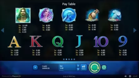 God of Wild Sea slot screenshot 2