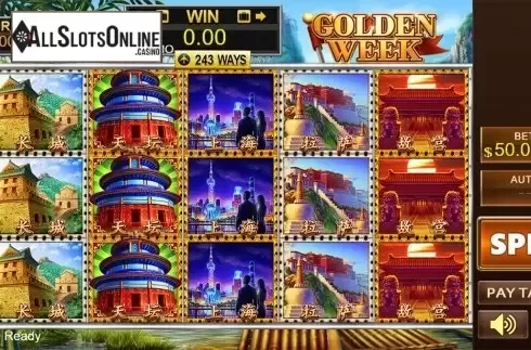 Reels screen. Golden Week from PlayStar