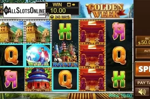 Game workflow 2. Golden Week from PlayStar