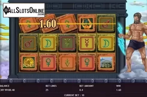Win Screen. Greek Mythology from Triple Profits Games