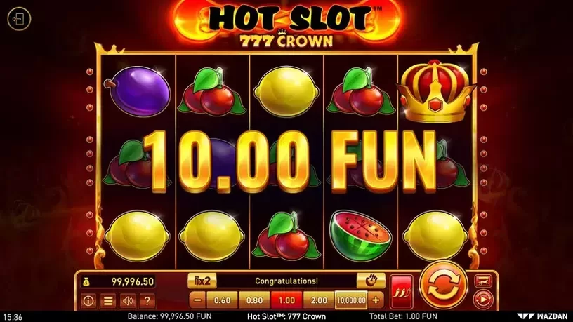Hot Slot™: 777 Crown slot screenshot 4