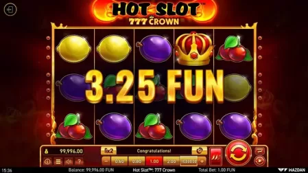 Hot Slot™: 777 Crown slot screenshot 2