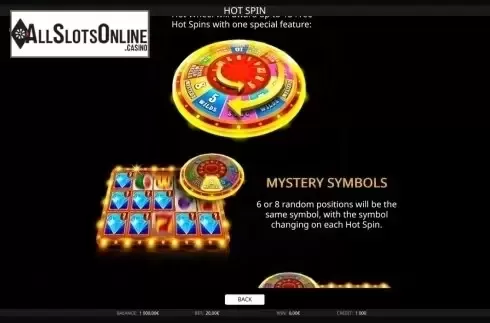 Paytable 3. Hot Spin (iSoftBet) from iSoftBet