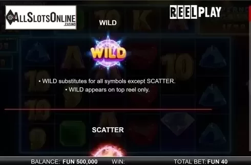 Paytable . Hypernova Megaways from Reel Play
