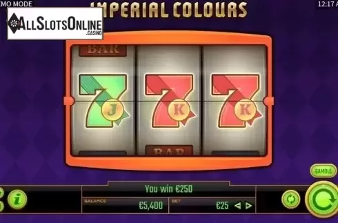 Win Screen 2. Imperial Colours from Golden Hero