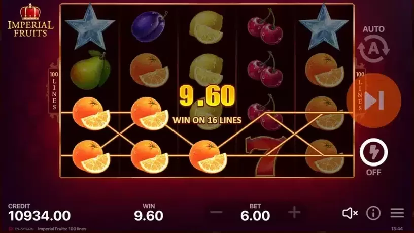 Imperial Fruits: 100 lines slot screenshot 3