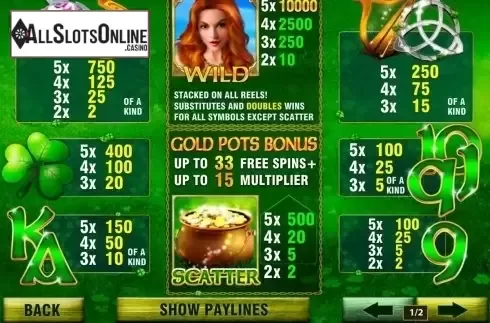 Screen2. Irish Luck (Playtech) from Playtech
