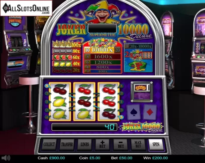 Win Screen. JOKER 10000 DELUXE from Betdigital
