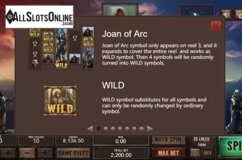 Features. Joan of Arc (XIN Gaming) from XIN Gaming