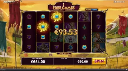 Kingdoms Rise Battle Beast slot screenshot 4