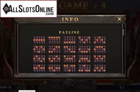 Paylines. Legendary Gladiator from TIDY