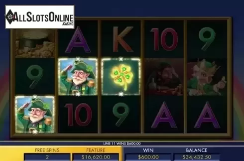 Win screen. Leprechaun Tales from Genesis