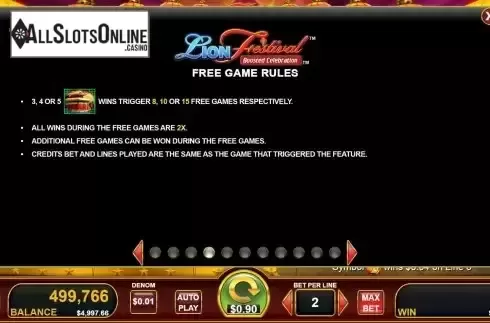 Free Game screen