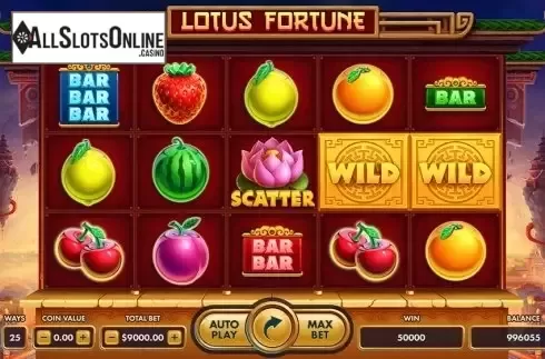 Reel Screen. Lotus Fortune from NetGame