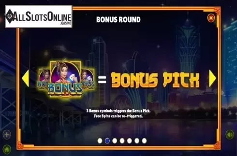 Bonus Round screen