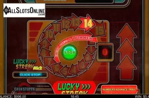 Screen4. Lucky Streak Mk2 from Big Time Gaming