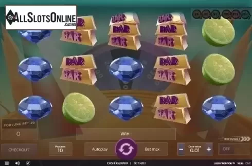 Reel screen. Lucky for You from OMI Gaming