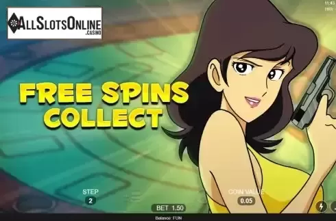 Free Spins screen