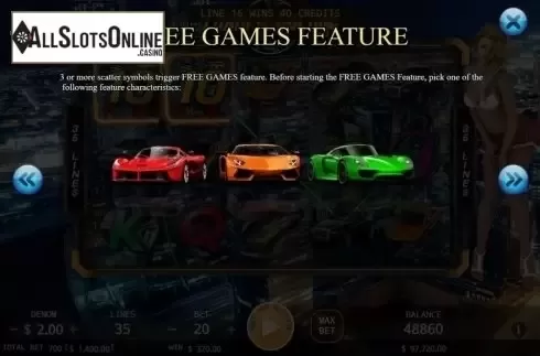 Features. Luxury Garage from KA Gaming