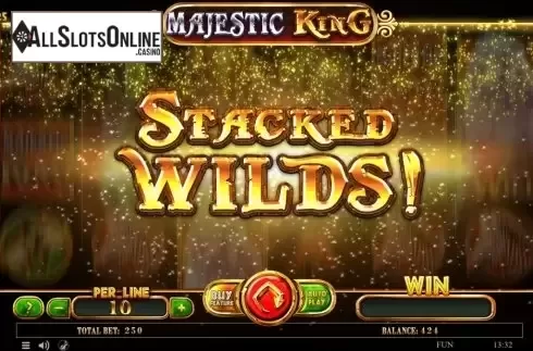 Stacked Wilds. Majestic King Expanded Edition from Spinomenal