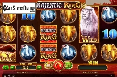 Reel Screen. Majestic King Expanded Edition from Spinomenal