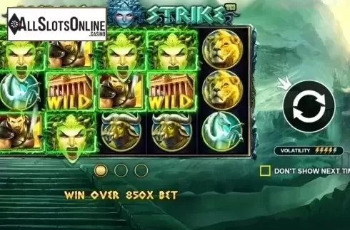 Start Screen. Medusa Strike from Pragmatic Play