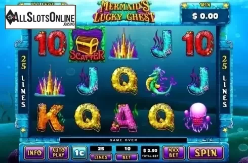 Game Screen. Mermaid's Lucky Chest from GMW