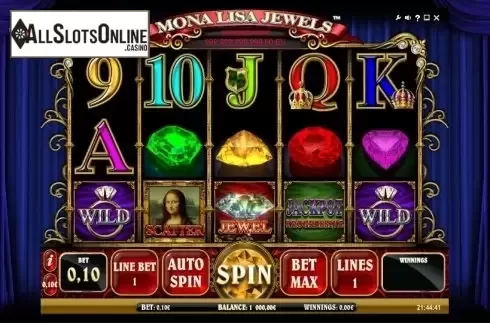 Reels. Mona Lisa Jewels from iSoftBet