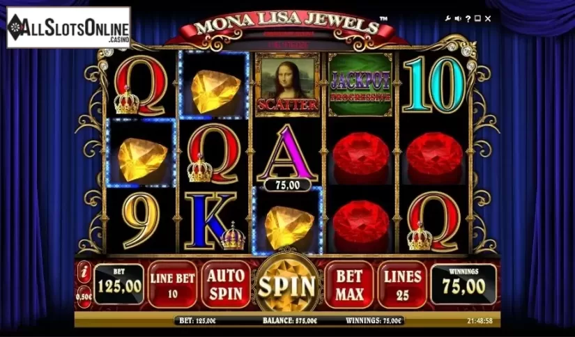 Win. Mona Lisa Jewels from iSoftBet