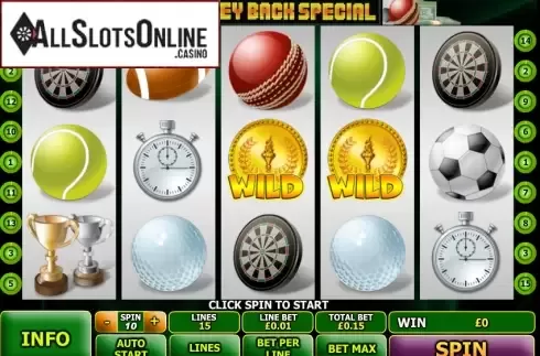 Screen6. Money Back Special from Playtech