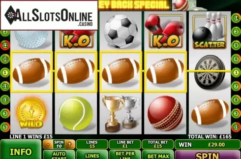 Screen9. Money Back Special from Playtech